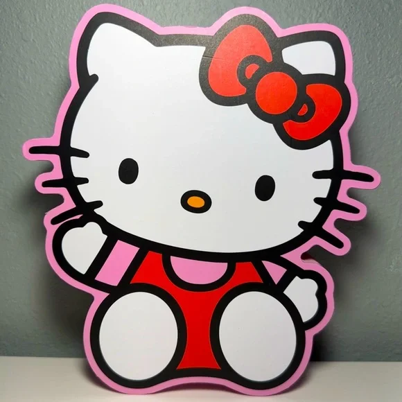 Hello Kitty Pink Wooden Sign - Picture 2 of 2